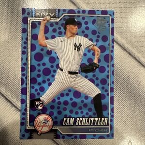 2026 Topps Series 1 Cam Schlittler #111 Blue Purple Polka Dots Yankees